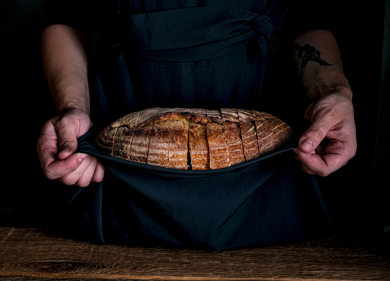 il pane del ristorante michelin feva di nicola dinato fatto con grani antichi